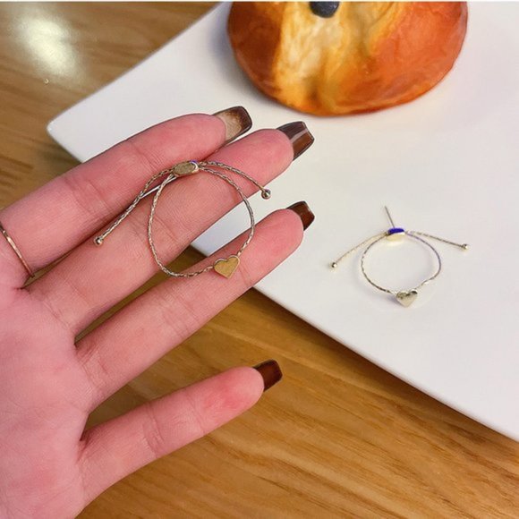 💙2 Ways Heart Threader Earrings - Picture 9 of 10